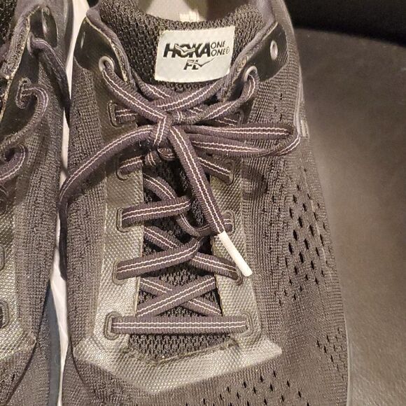 HOKA‎ ONE Cavu Black Running Shoes Mesh Upper - Size 10 1/2 - Picture 5 of 12